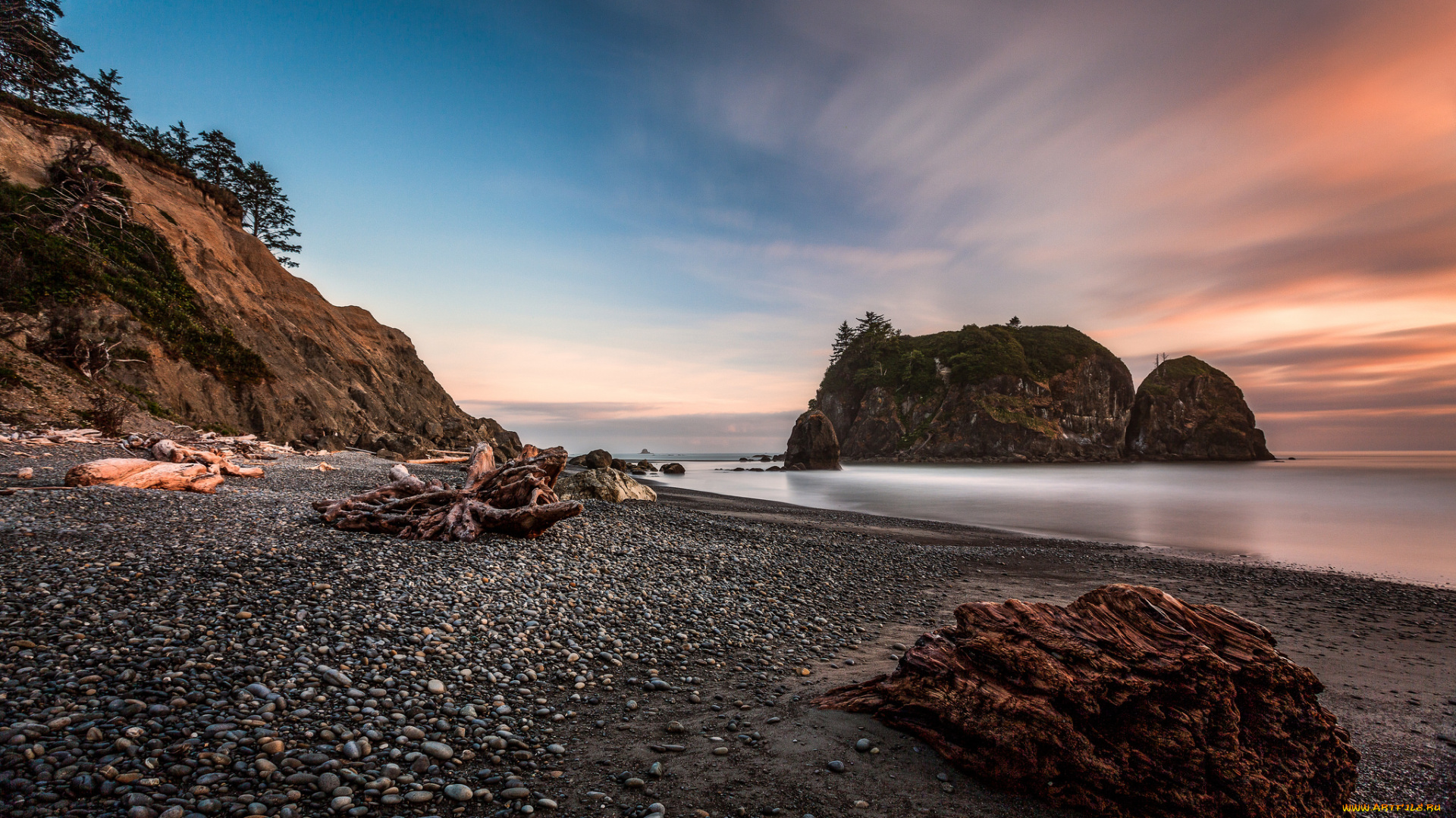 природа, побережье, берег, море