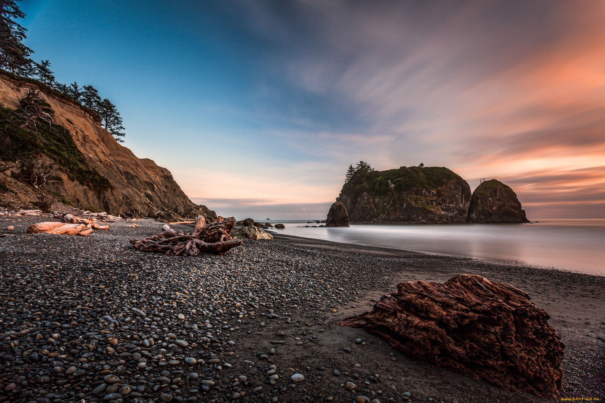 природа, побережье, берег, море