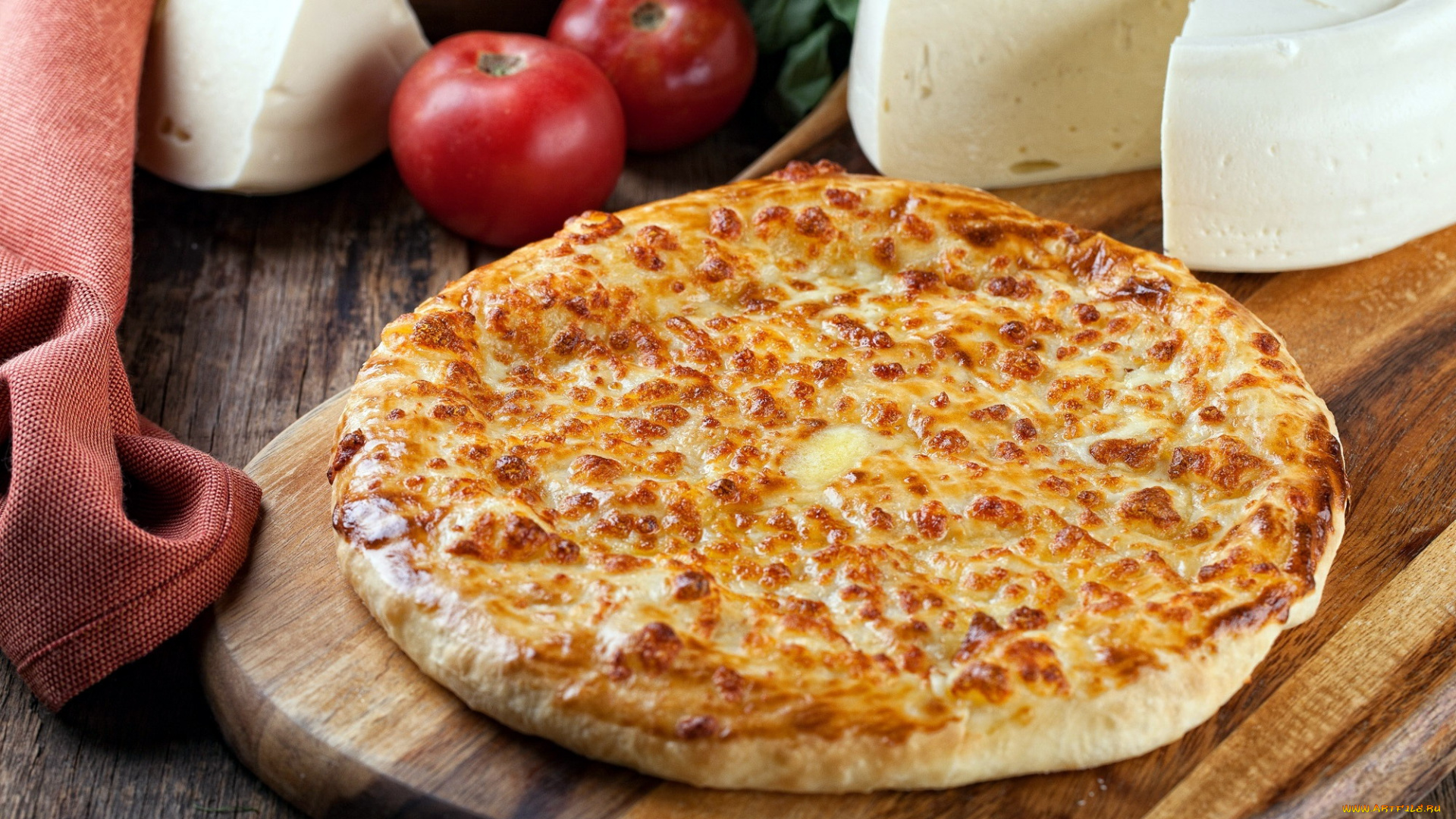 еда, пицца, сыр, помидоры, томаты