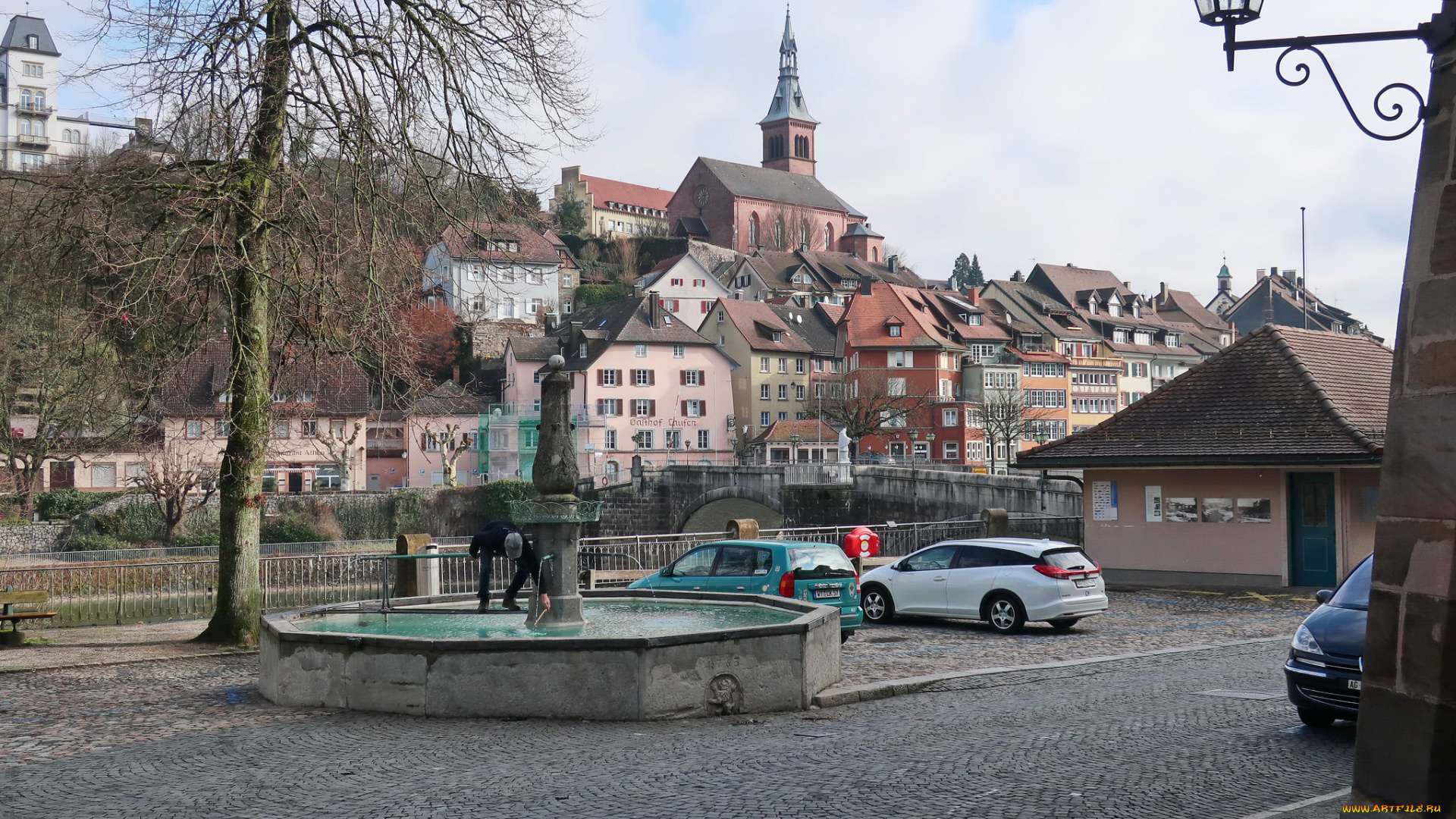 города, -, улицы, , площади, , набережные, дома, улица, фонтан