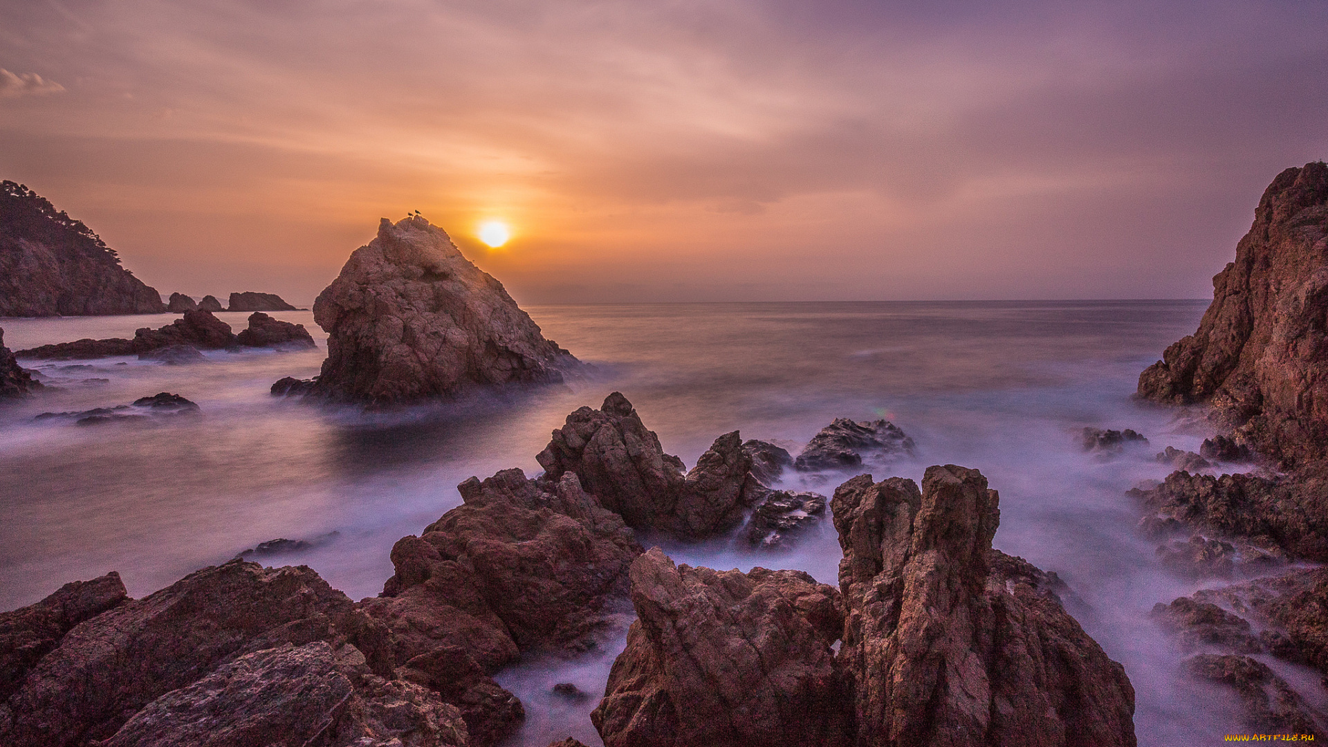 природа, побережье, простор