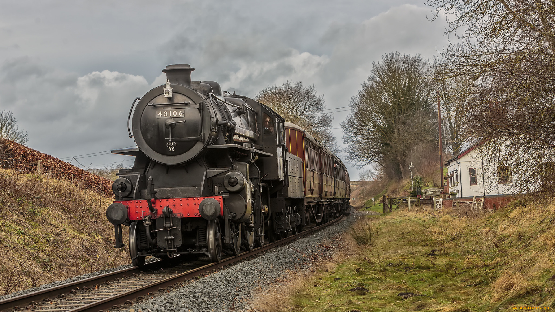 техника, паровозы, локомотив, состав