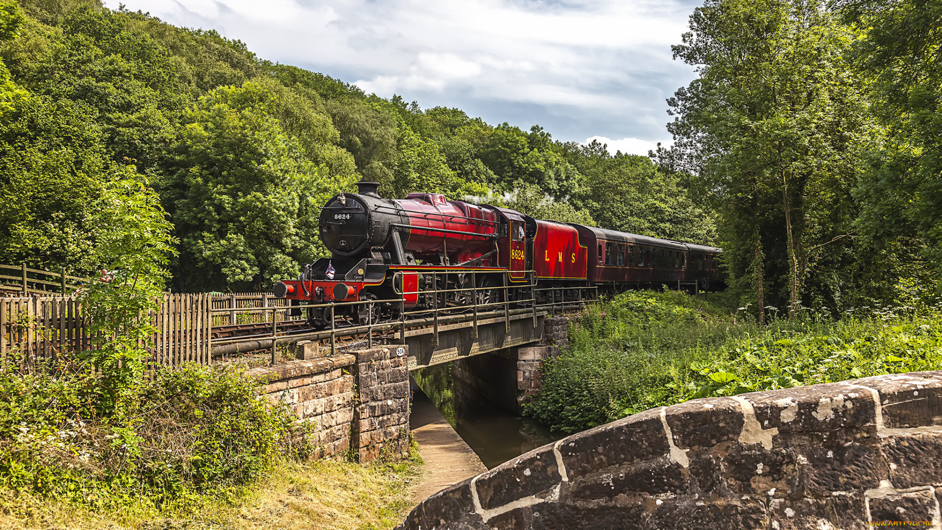 техника, паровозы, состав, локомотив