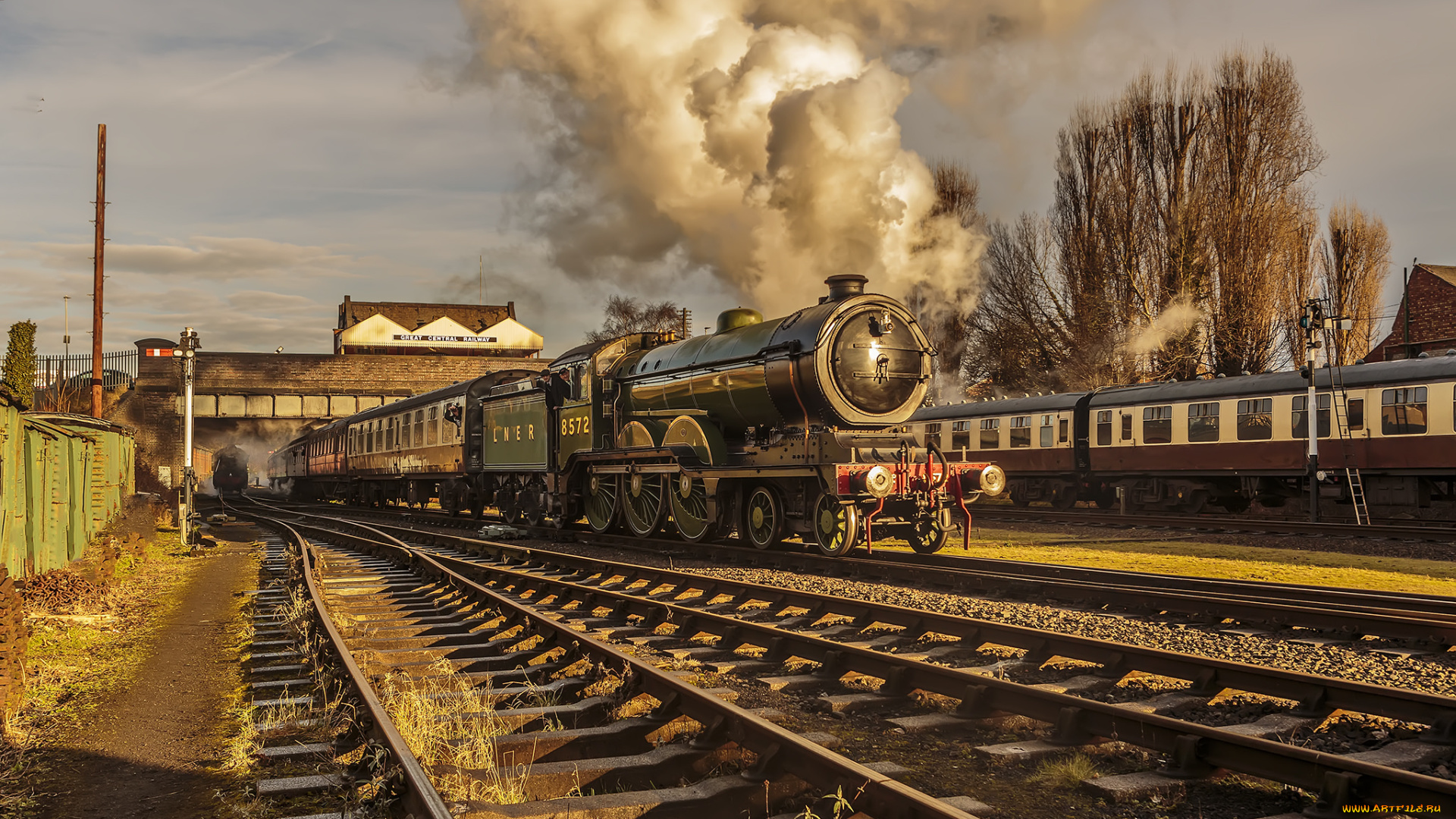 техника, паровозы, состав, локомотив