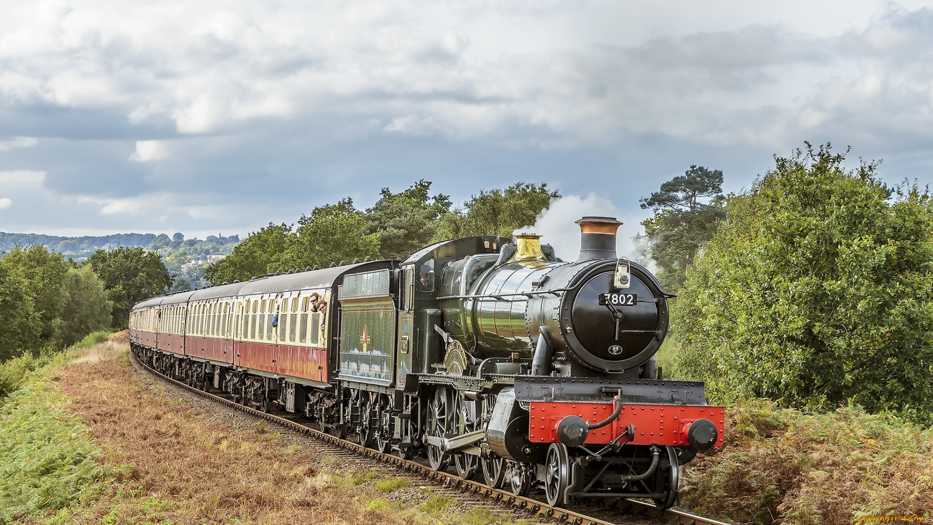 техника, паровозы, состав, локомотив