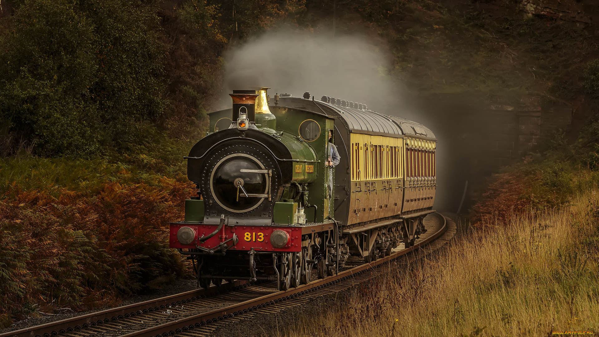техника, паровозы, состав, локомотив