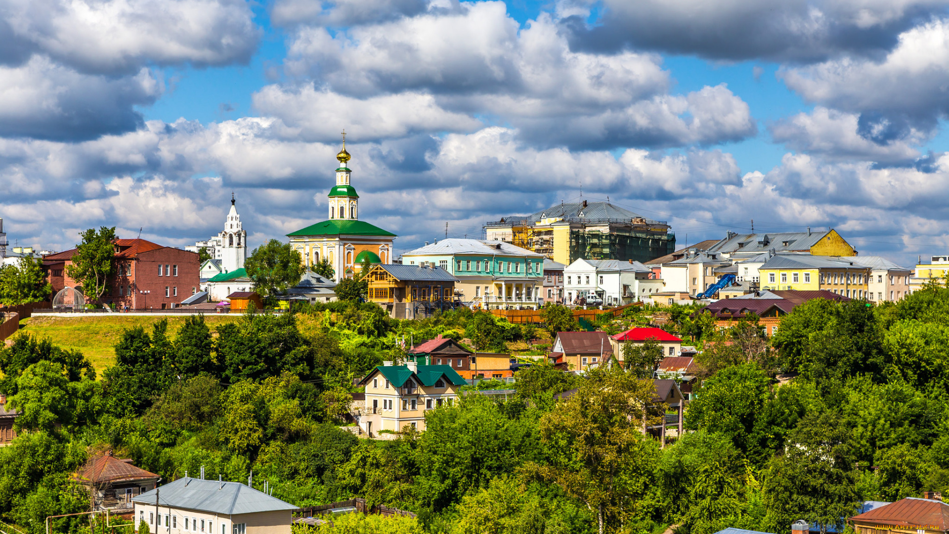 vladimir, города, -, панорамы, простор