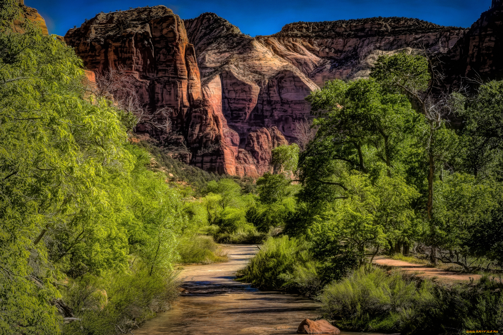 природа, горы, простор