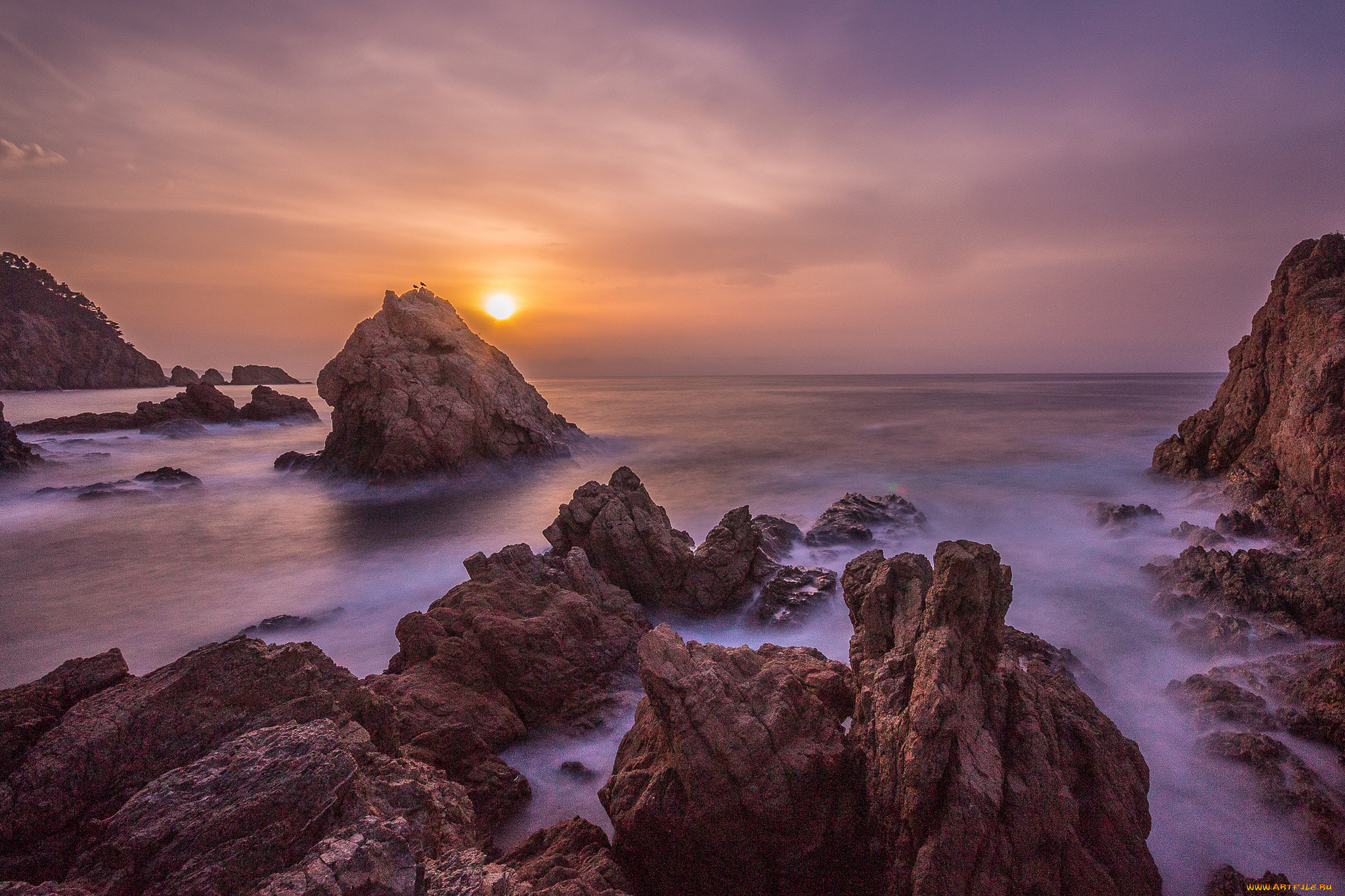 природа, побережье, простор