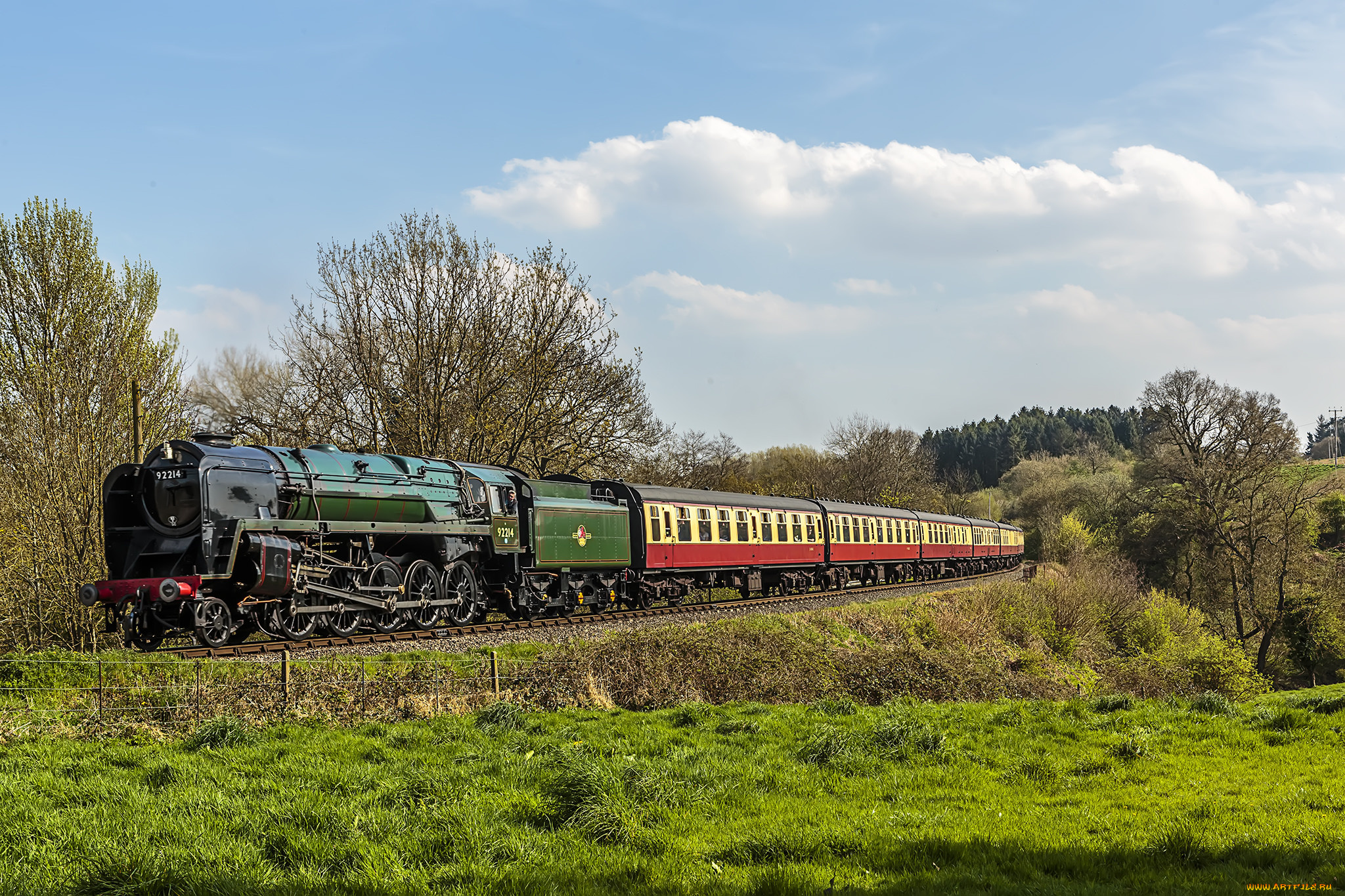 техника, паровозы, состав, локомотив