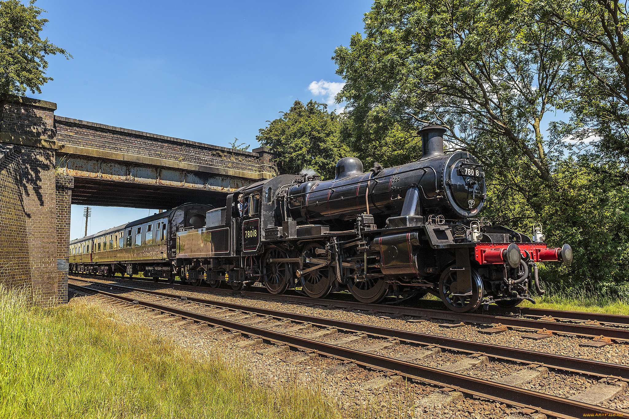 техника, паровозы, состав, локомотив