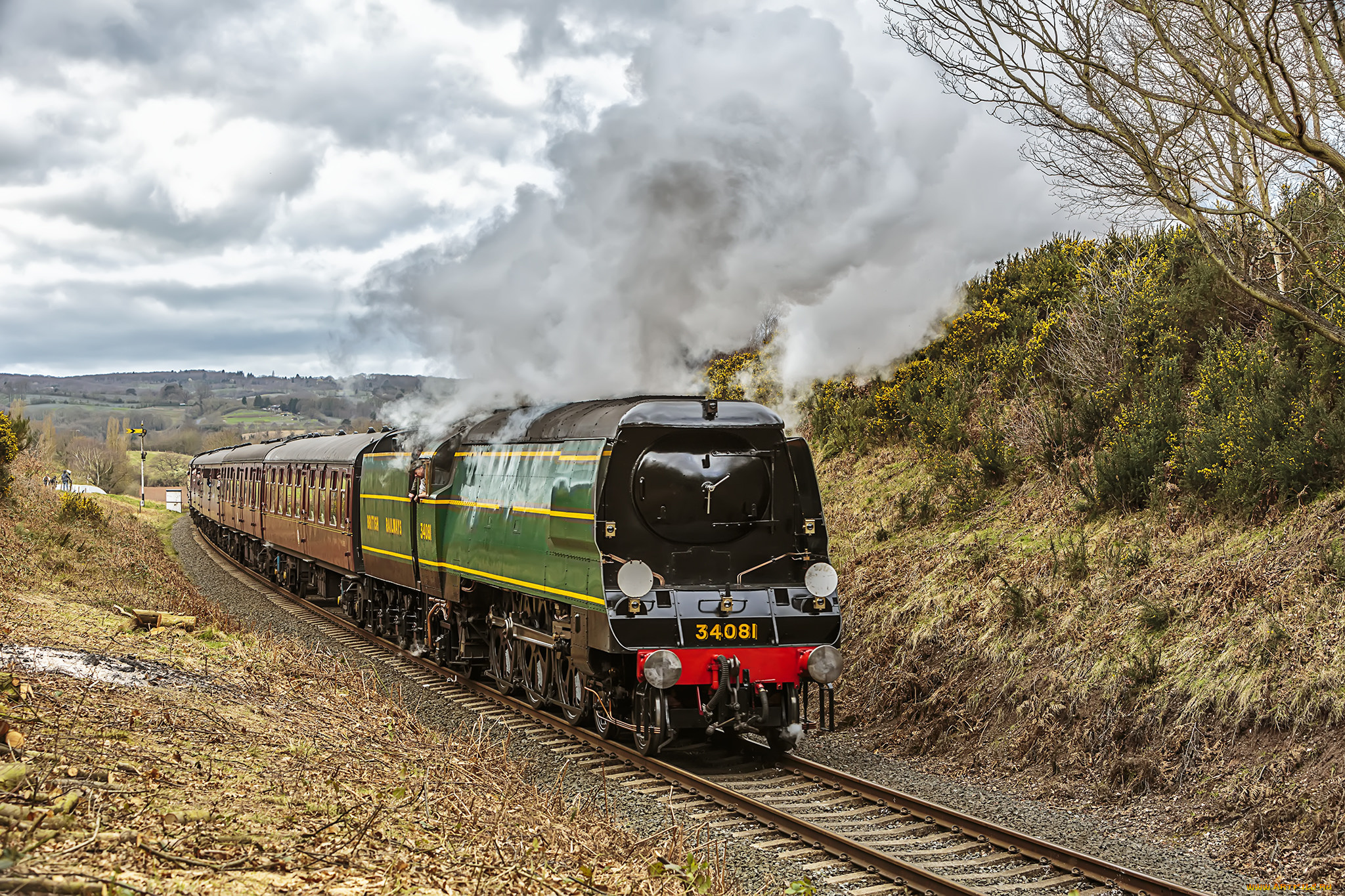 техника, паровозы, состав, локомотив