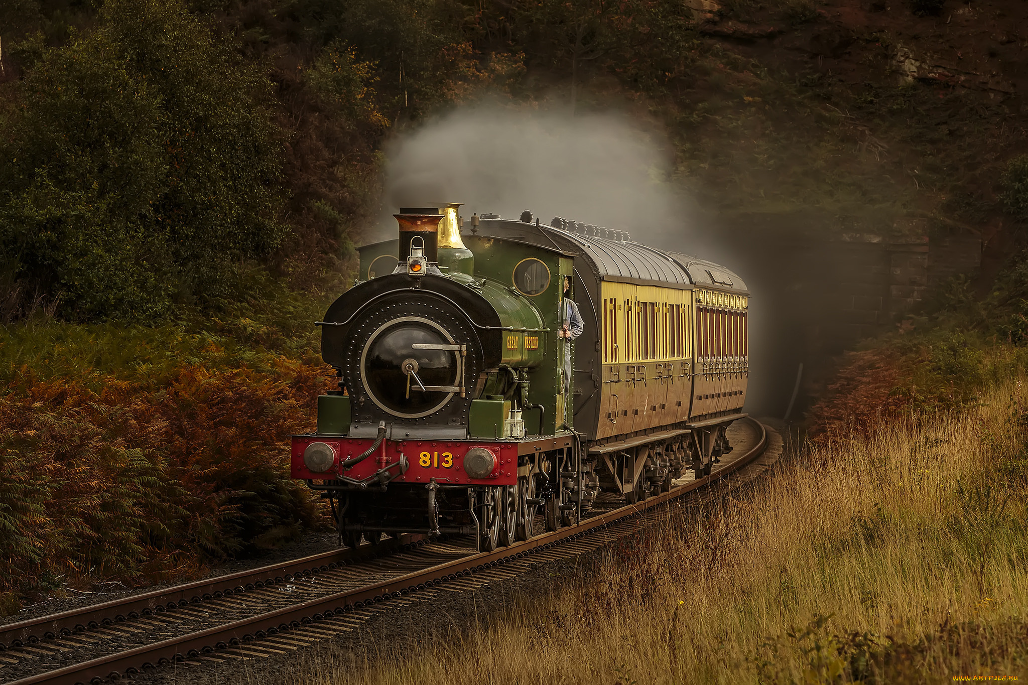 техника, паровозы, состав, локомотив