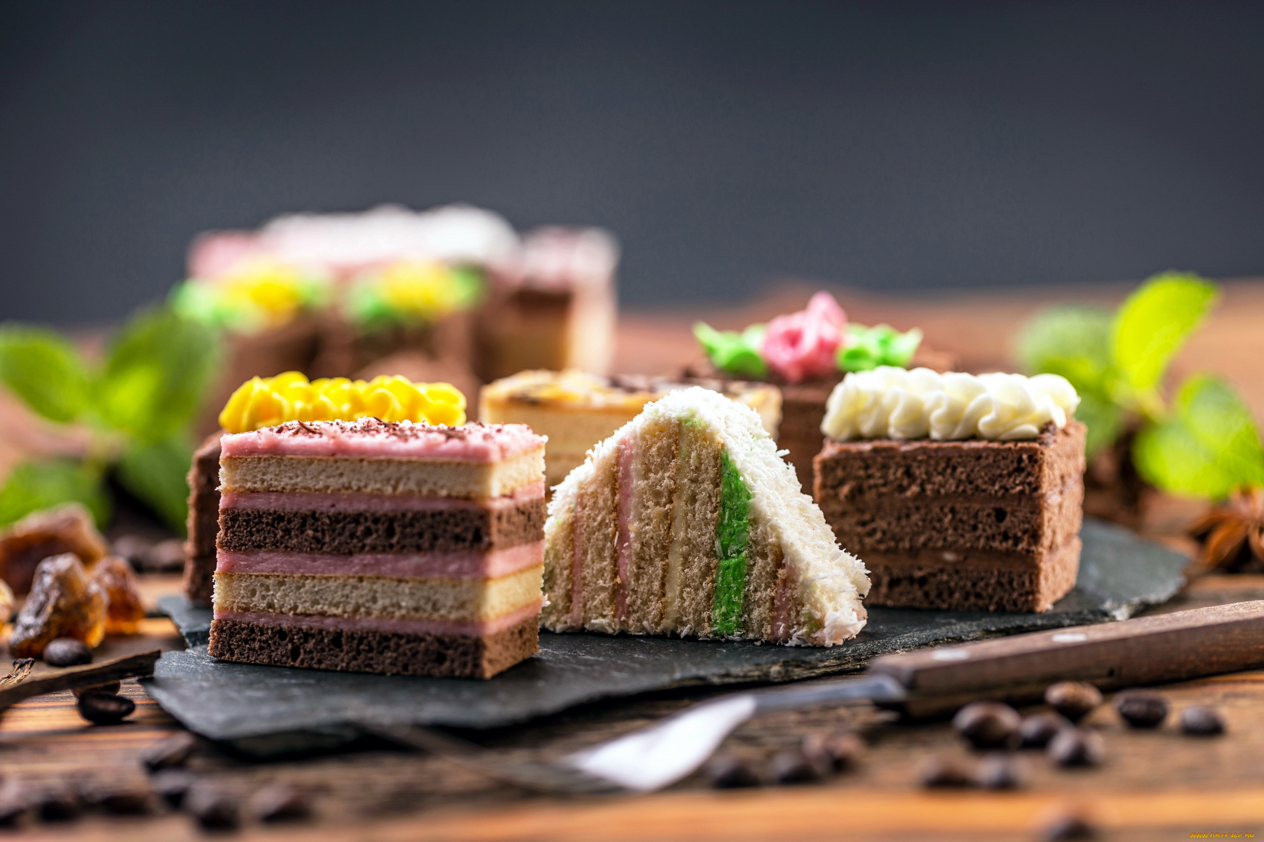 еда, пирожные, , кексы, , печенье, лакомство, ассорти