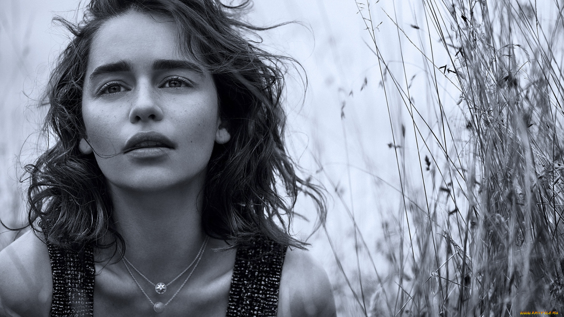 девушки, emilia, clarke, взгляд