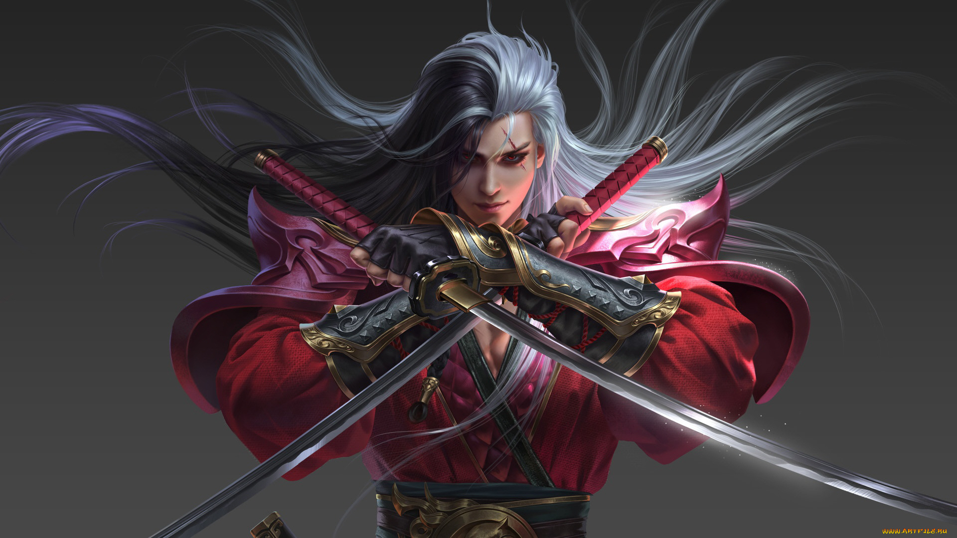 фэнтези, люди, парень