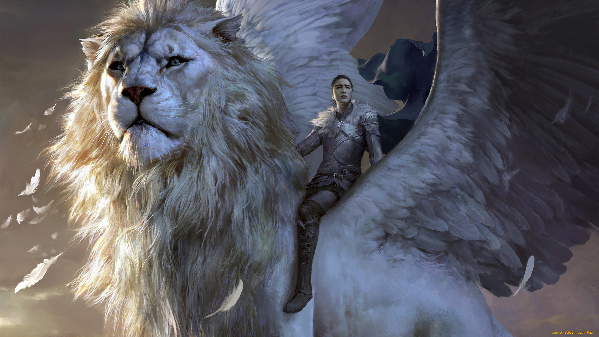 фэнтези, существа, лев