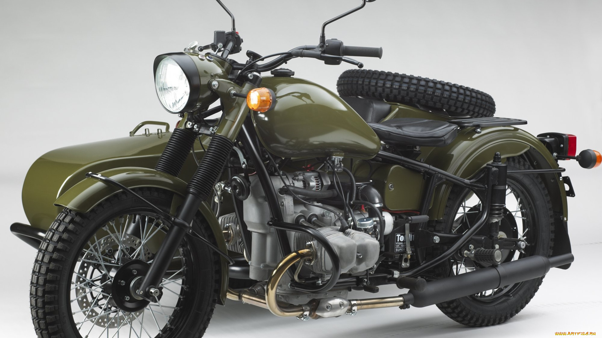 урал, мотоциклы, мотоциклы, с, коляской, мотоцикл, коляска