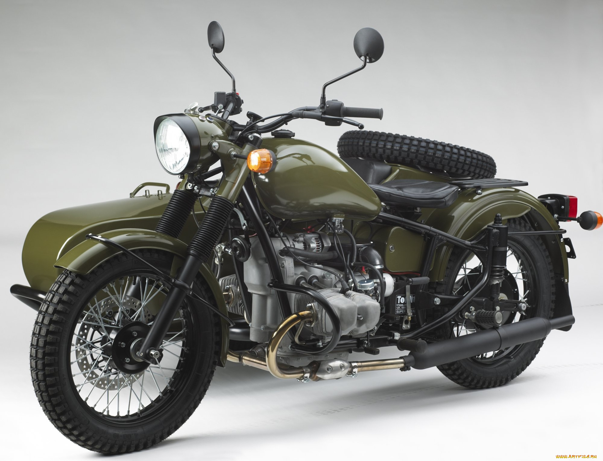 урал, мотоциклы, мотоциклы, с, коляской, мотоцикл, коляска