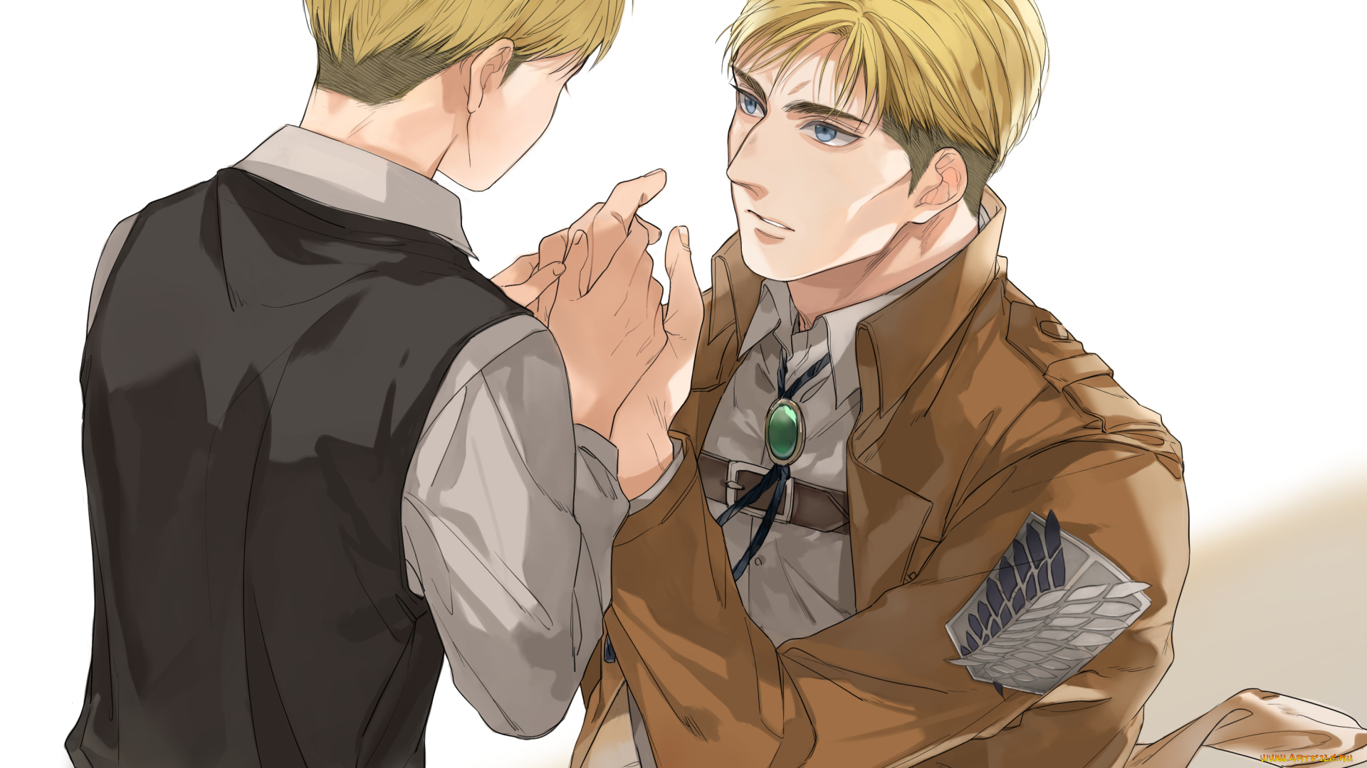 аниме, shingeki, no, kyojin, атака, титанов