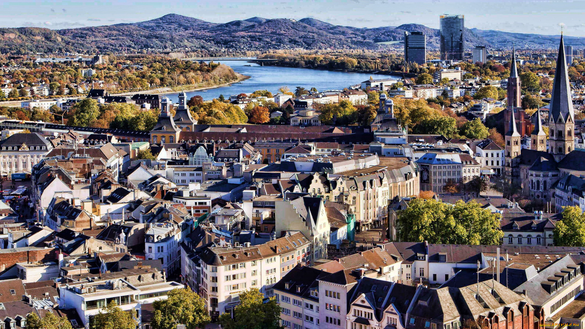 bonn, germany, города, -, панорамы