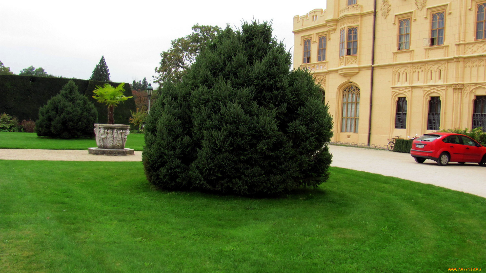 города, замок, леднице, , чехия, lednice, castle