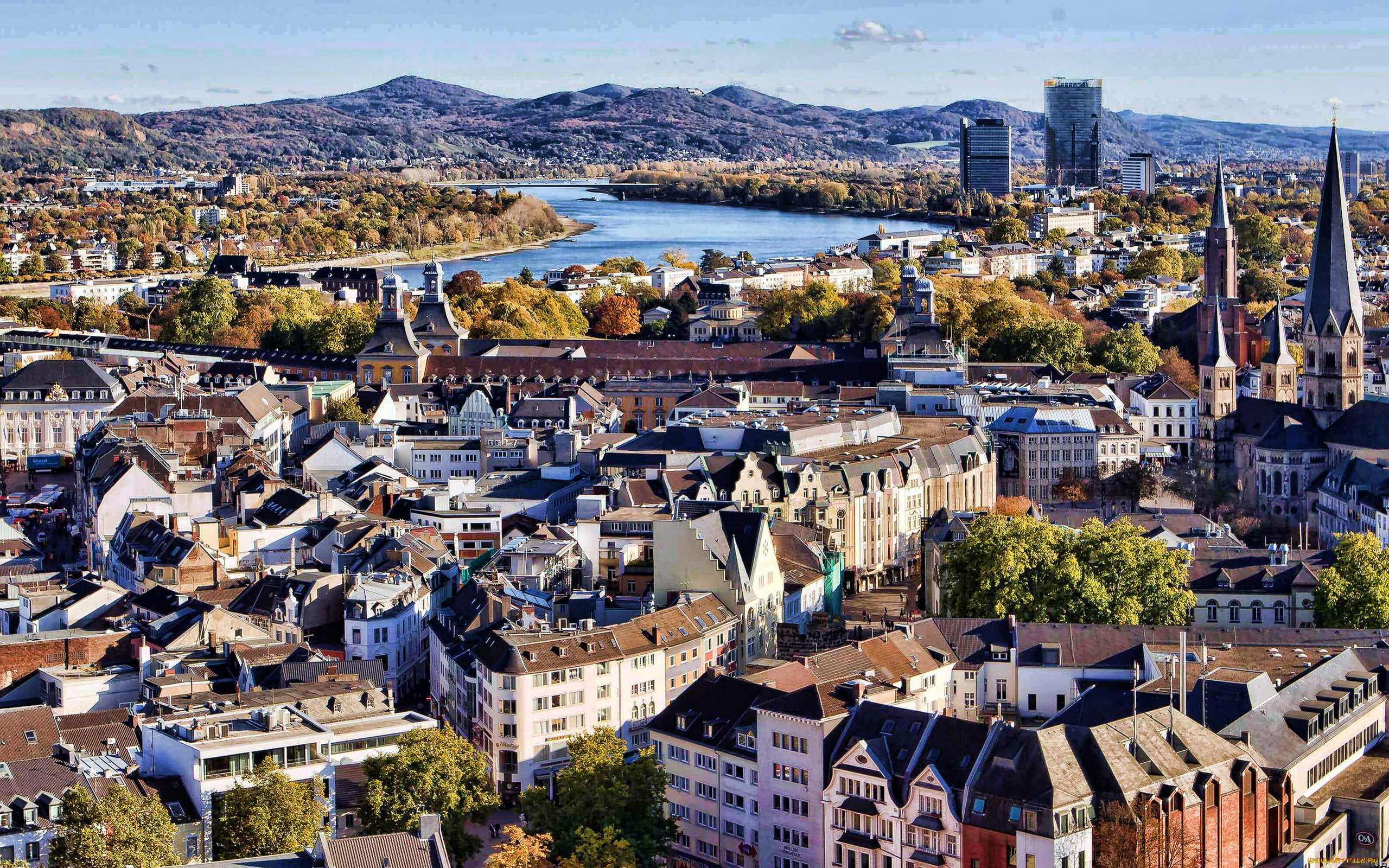 bonn, germany, города, -, панорамы