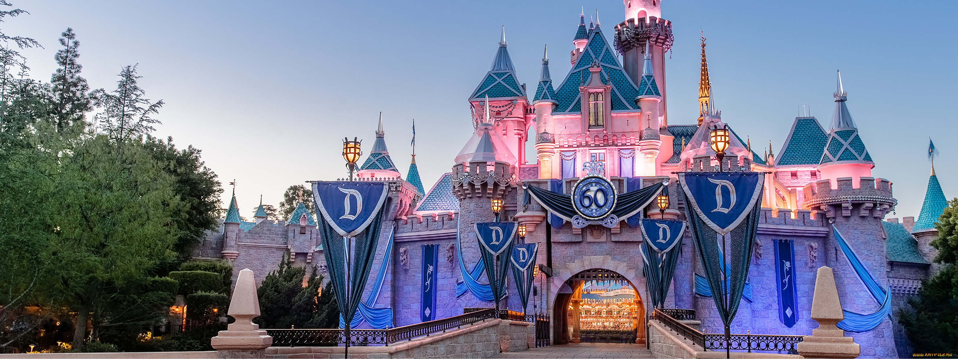 города, диснейленд, дворец