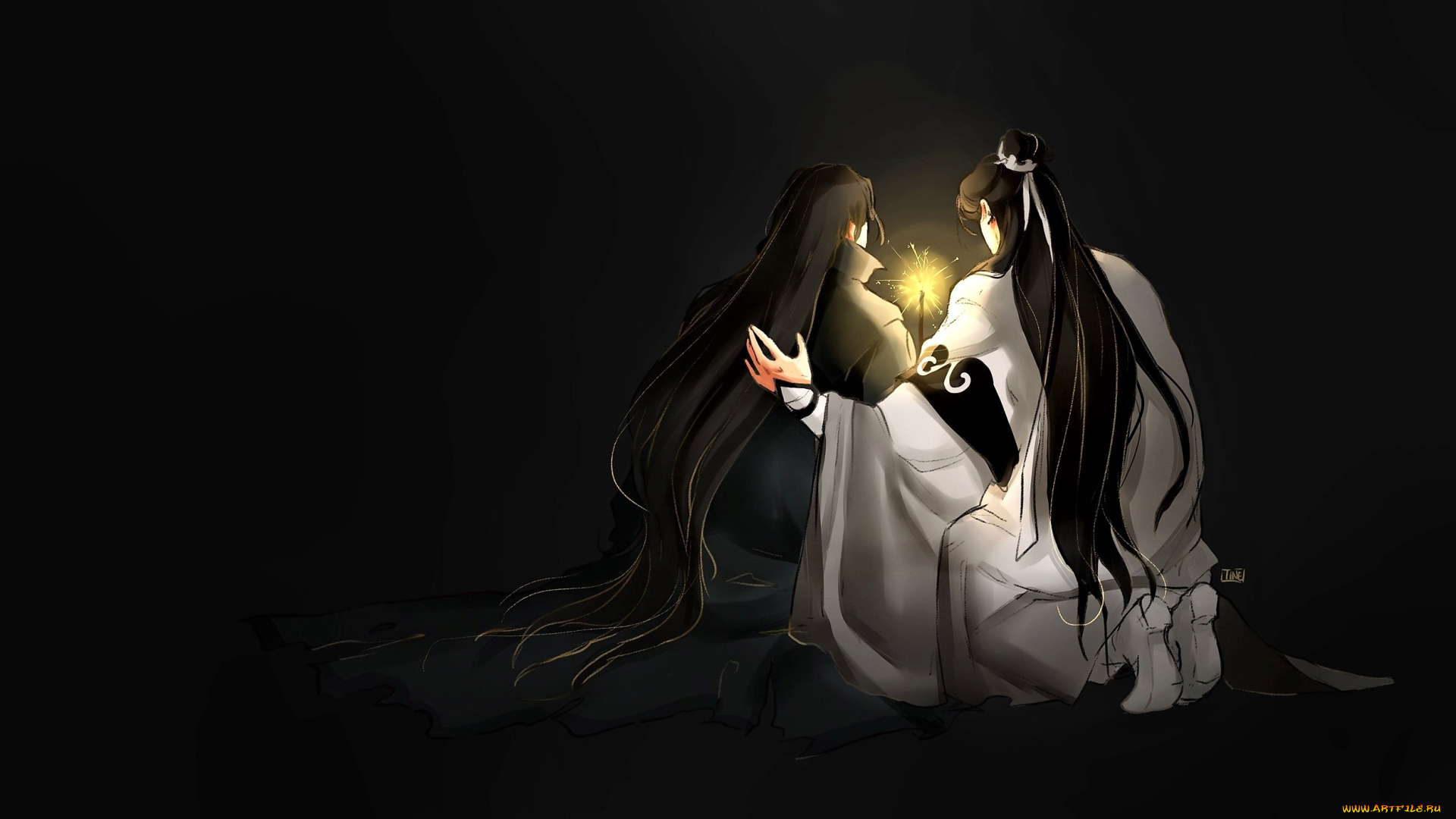 аниме, mo, dao, zu, shi, сун, лань, сяо, синчень, костер