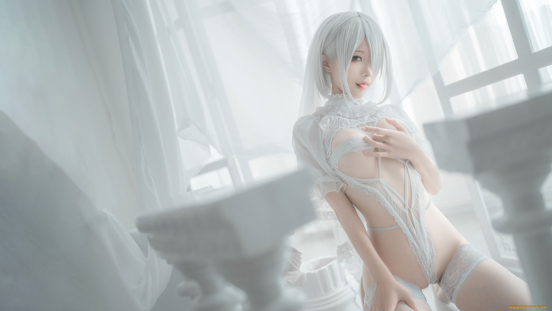 девушки, -, креатив, , косплей, cosplay, азиатка, stupid, momo