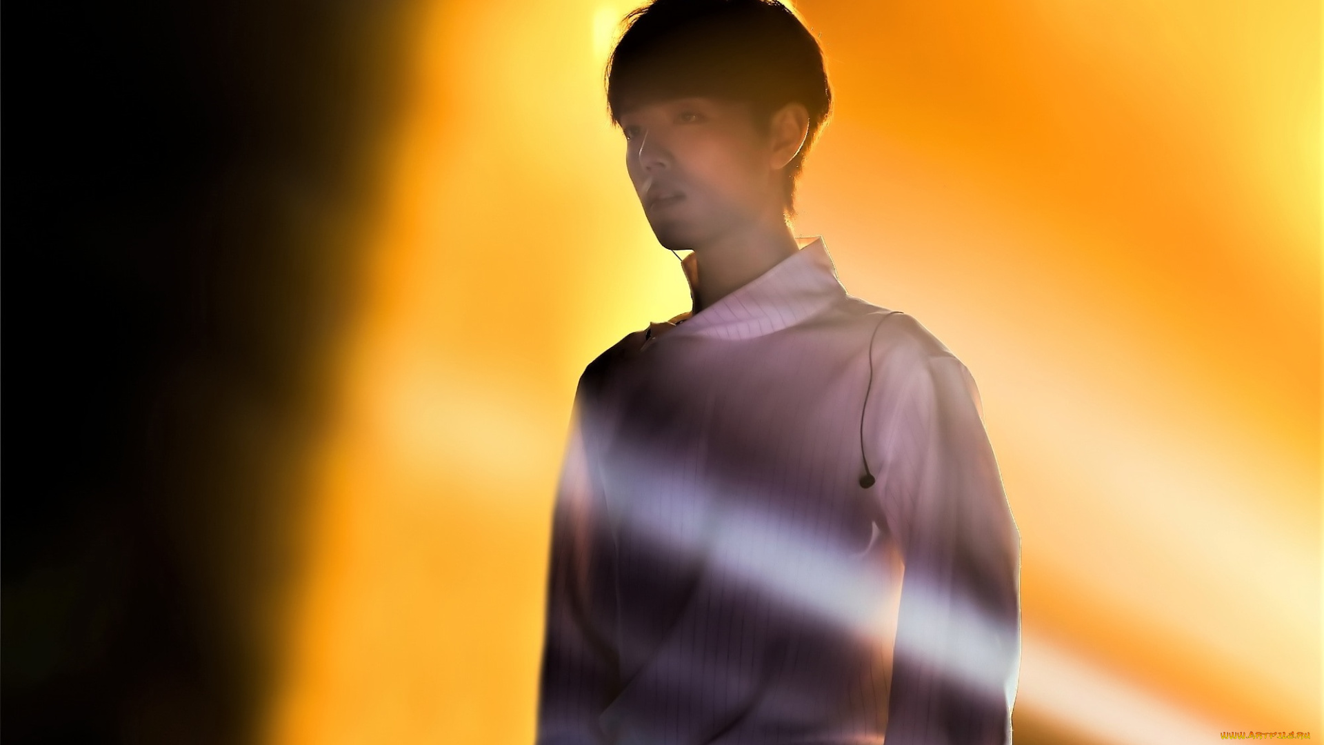 мужчины, xiao, zhan, актер, рубашка, луч