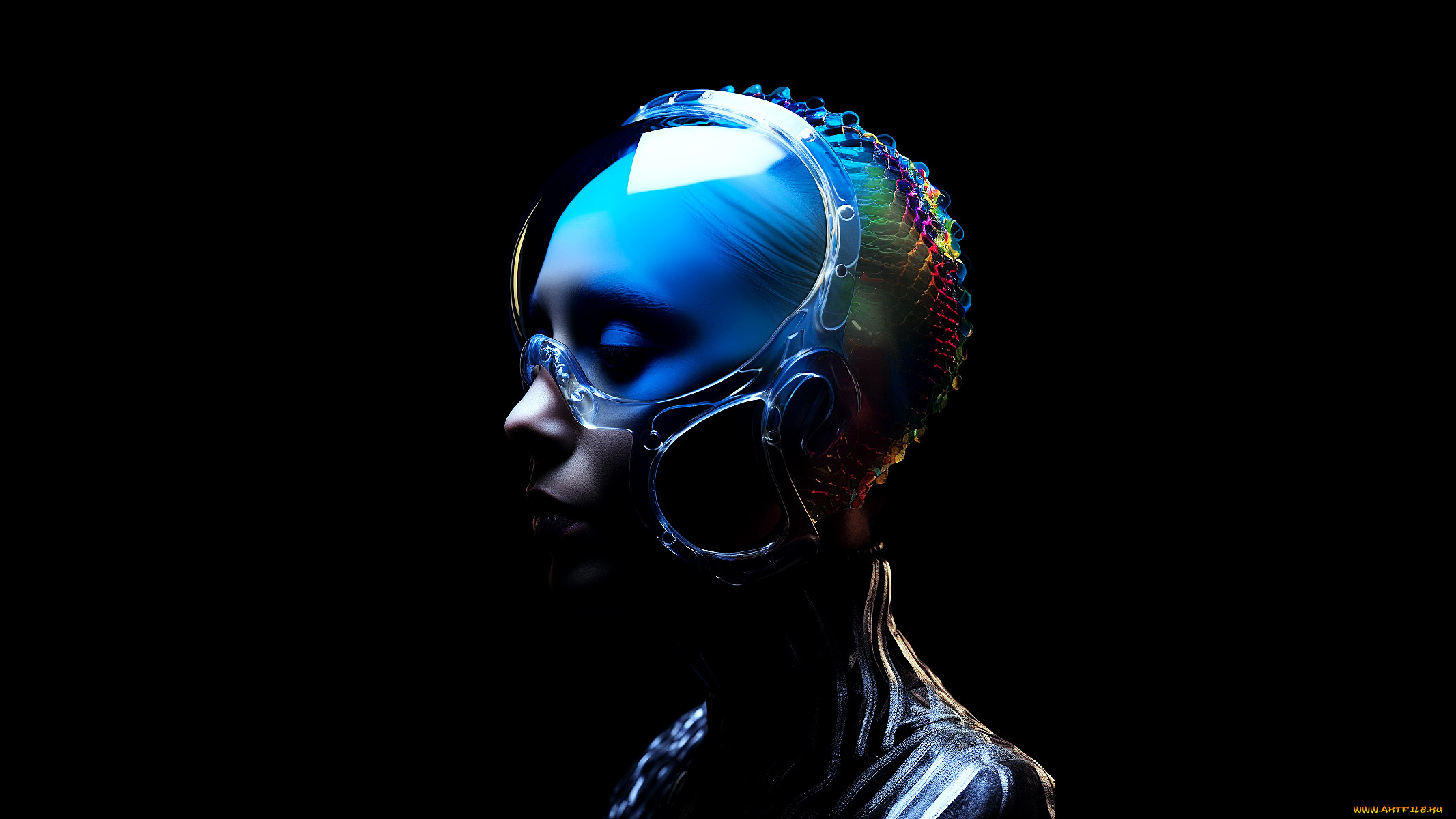 фэнтези, девушки, необычный, шлем