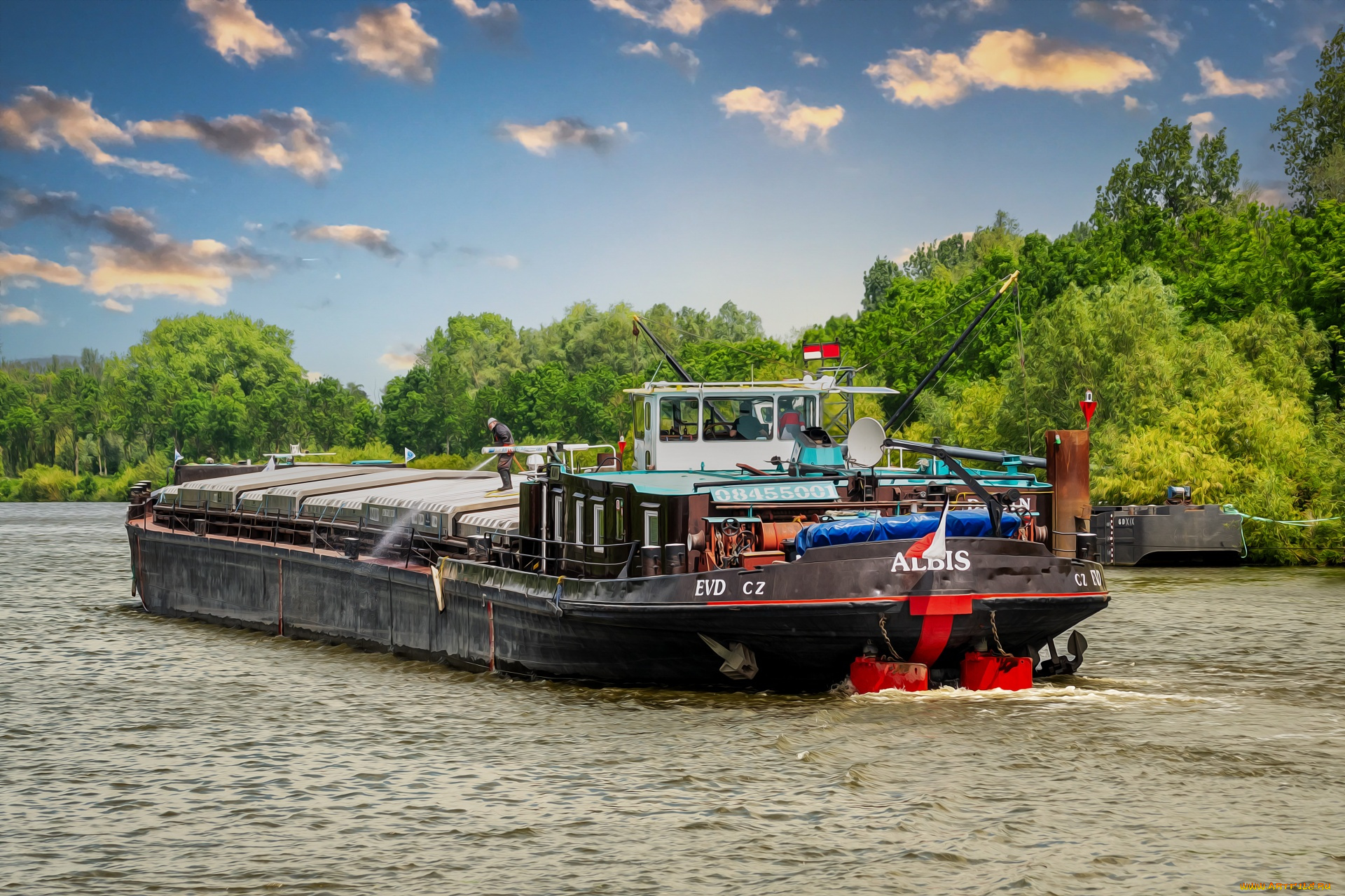 корабли, баржи, баржа