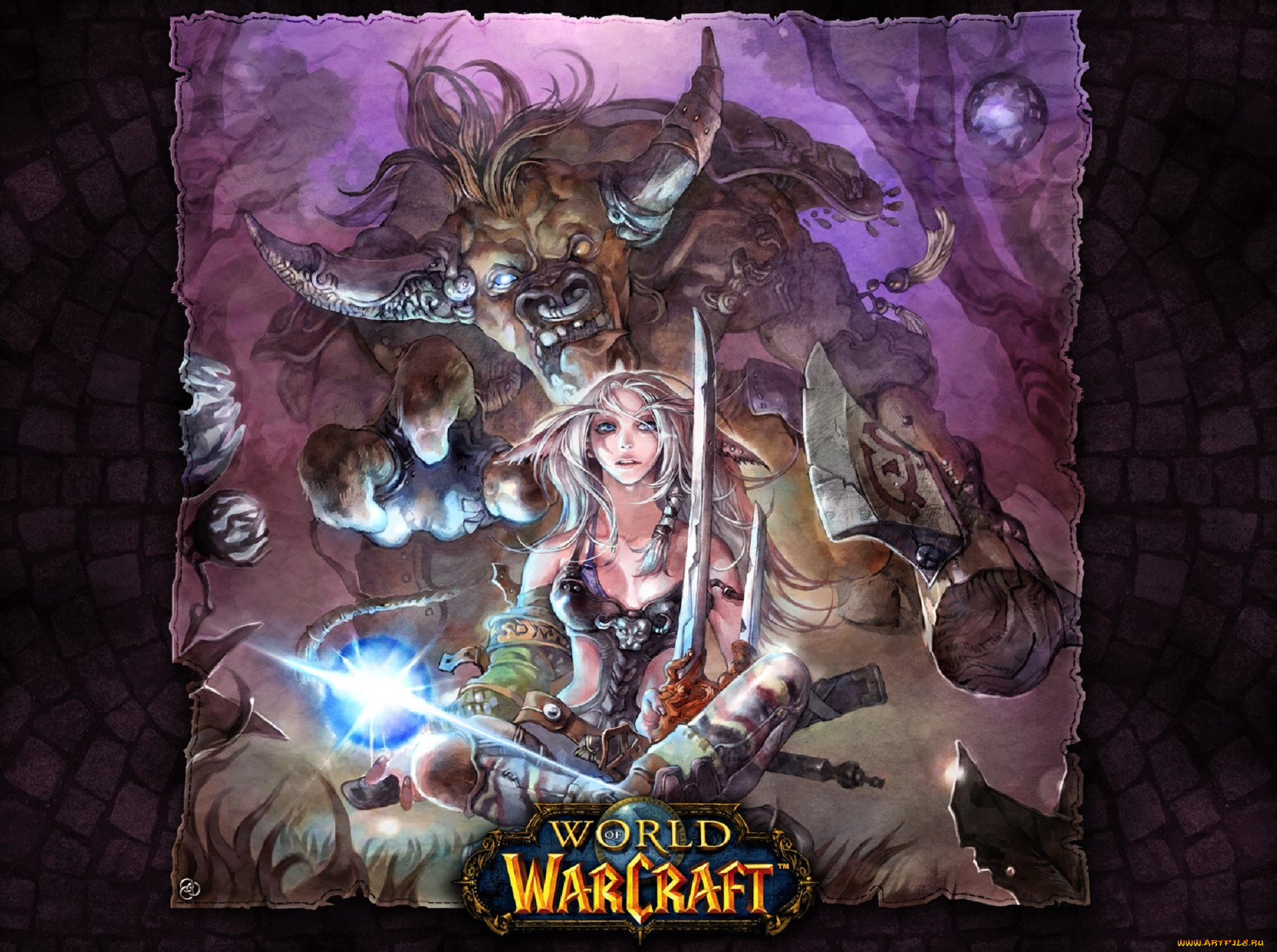 видео, игры, world, of, warcraft, персонажи, оружие