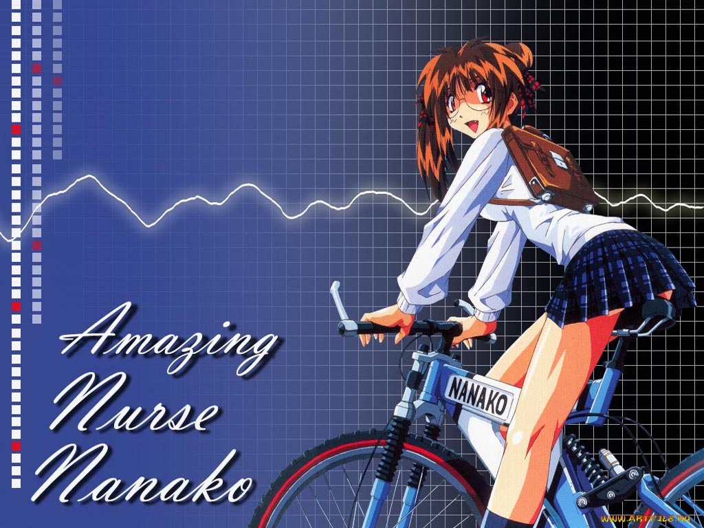 аниме, amazing, nurse, nanako, девушка, глаза, волосы