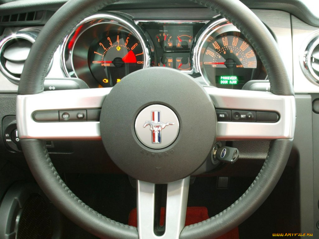 ford, mustang, 2005, автомобили, спидометры, торпедо