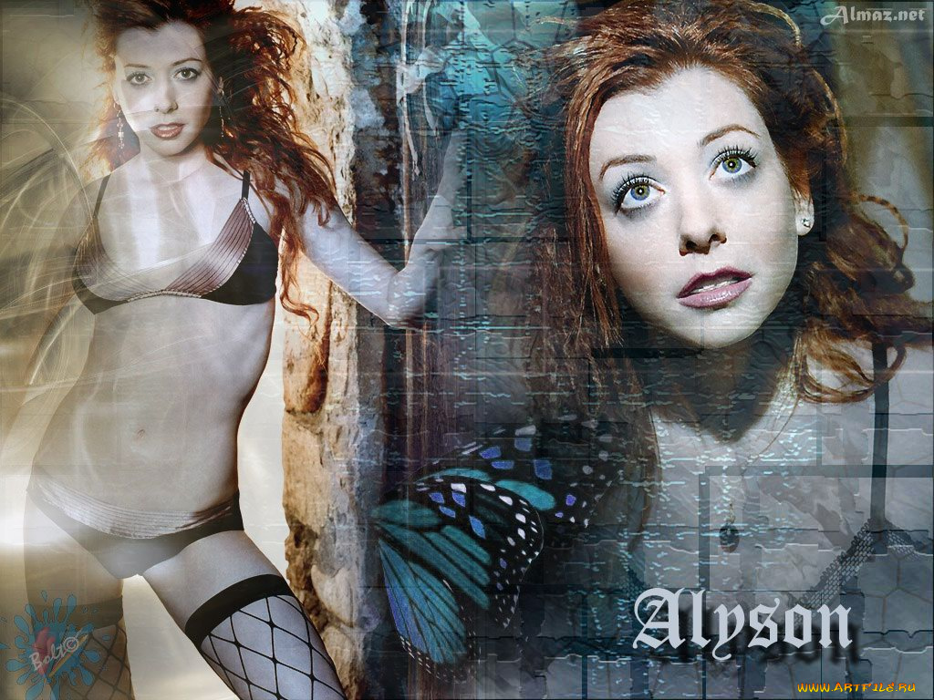 Alyson, Hannigan, девушки
