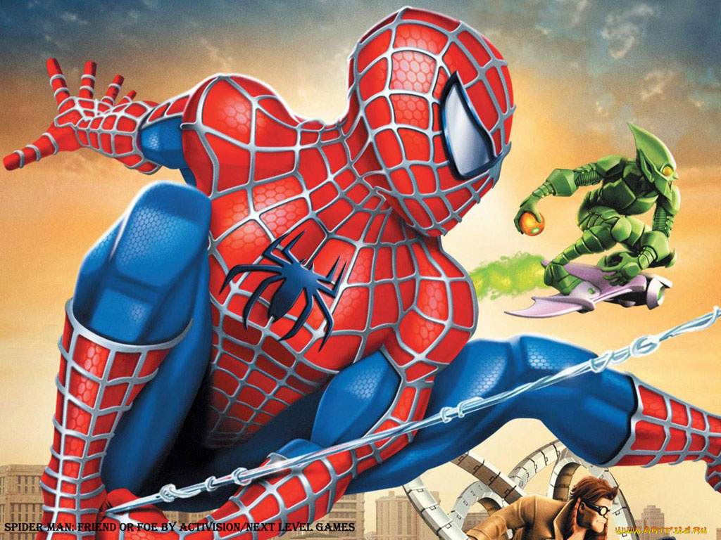 видео, игры, spider, man, friend, or, foe