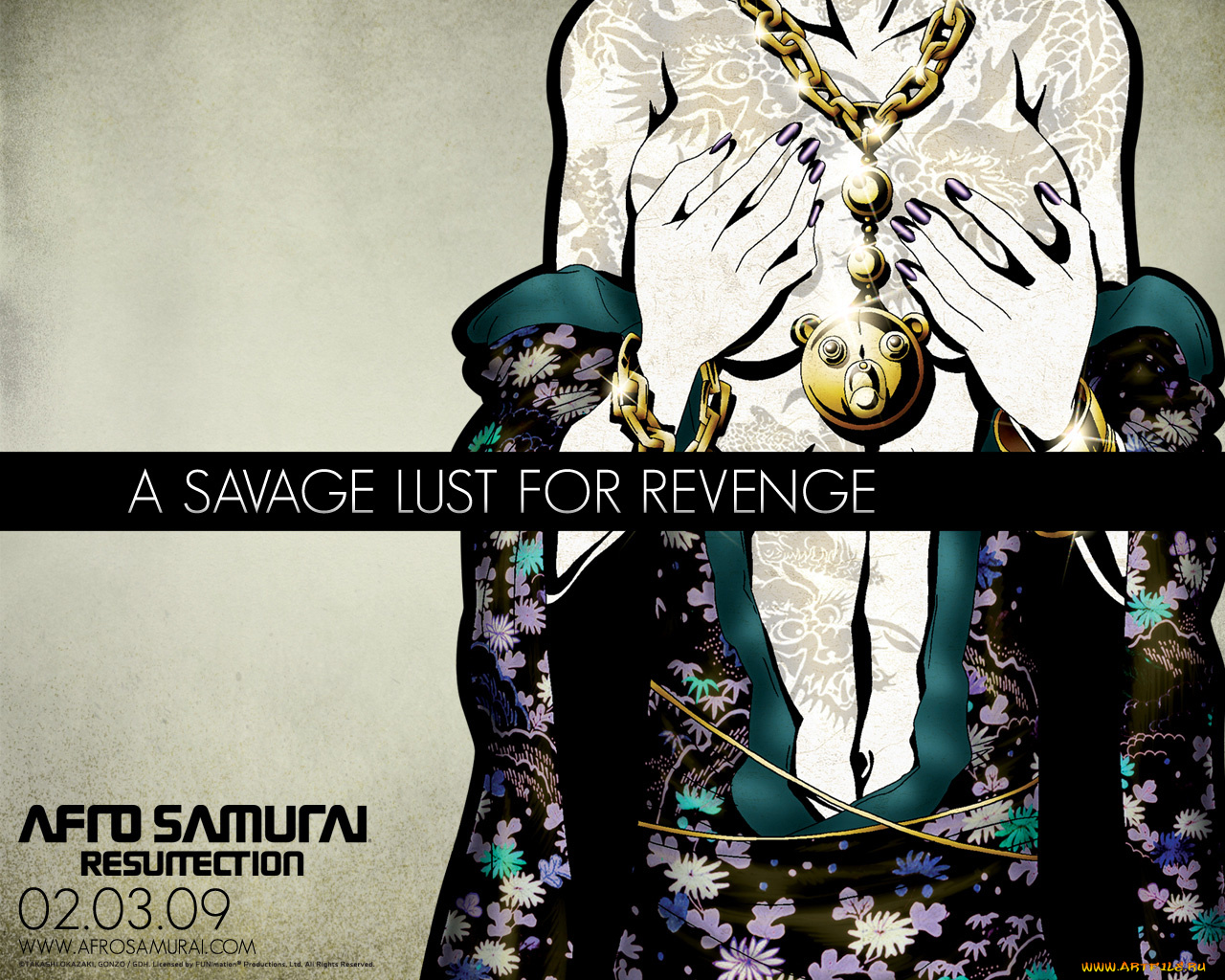 аниме, afro, samurai