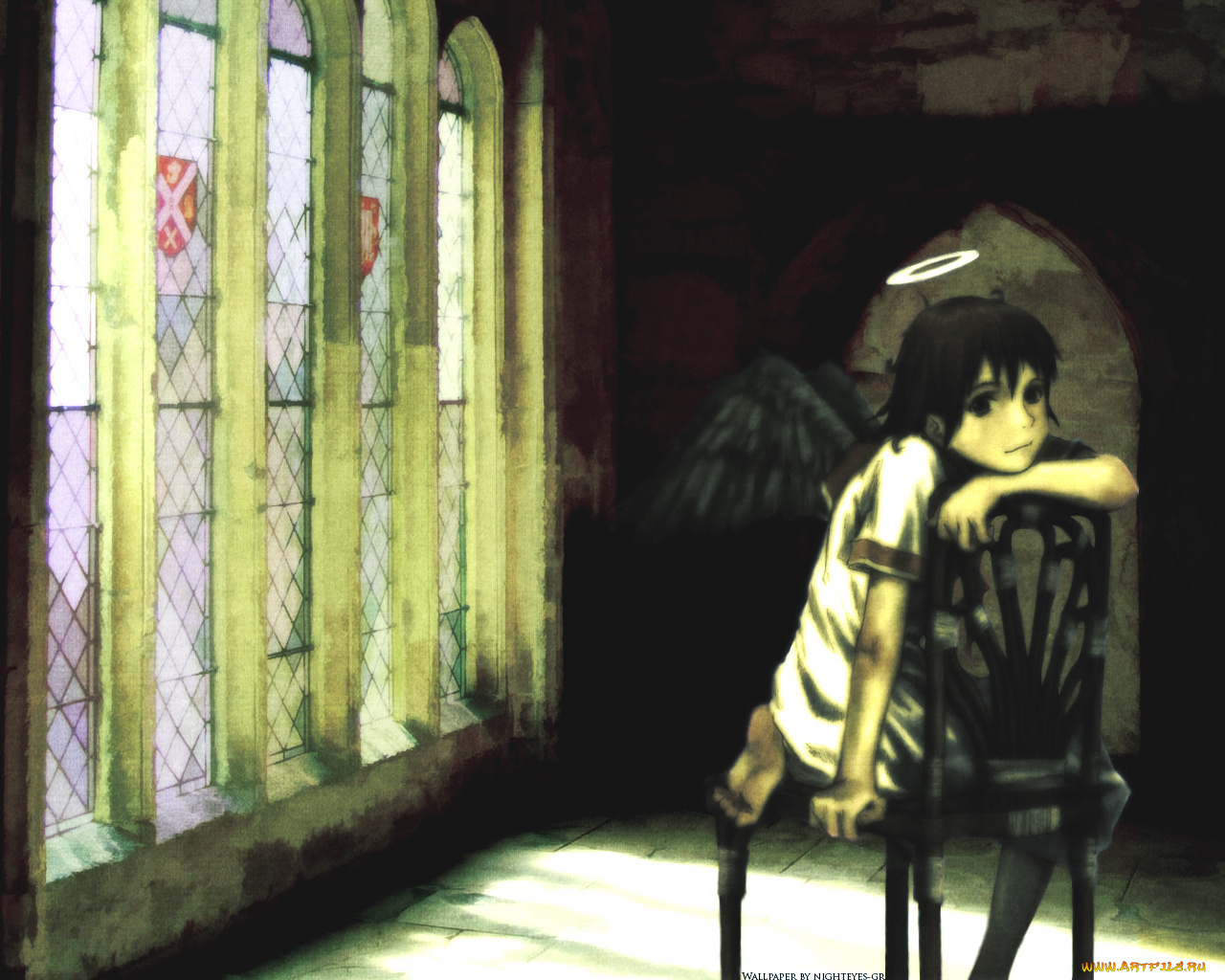 аниме, haibane, renmei