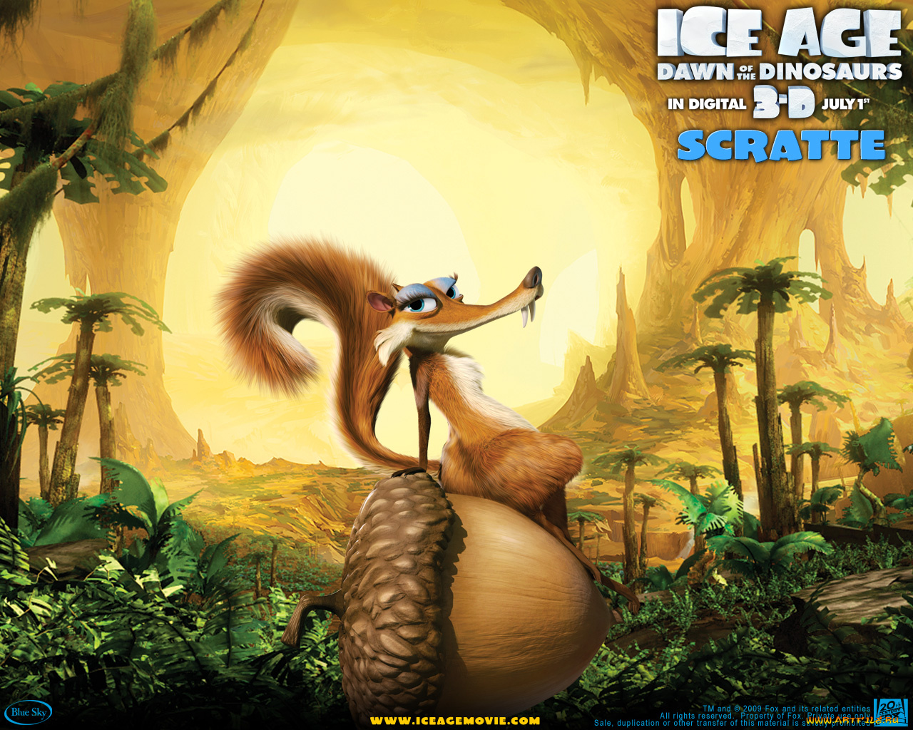 мультфильмы, ice, age, dawn, of, the, dinosaurs