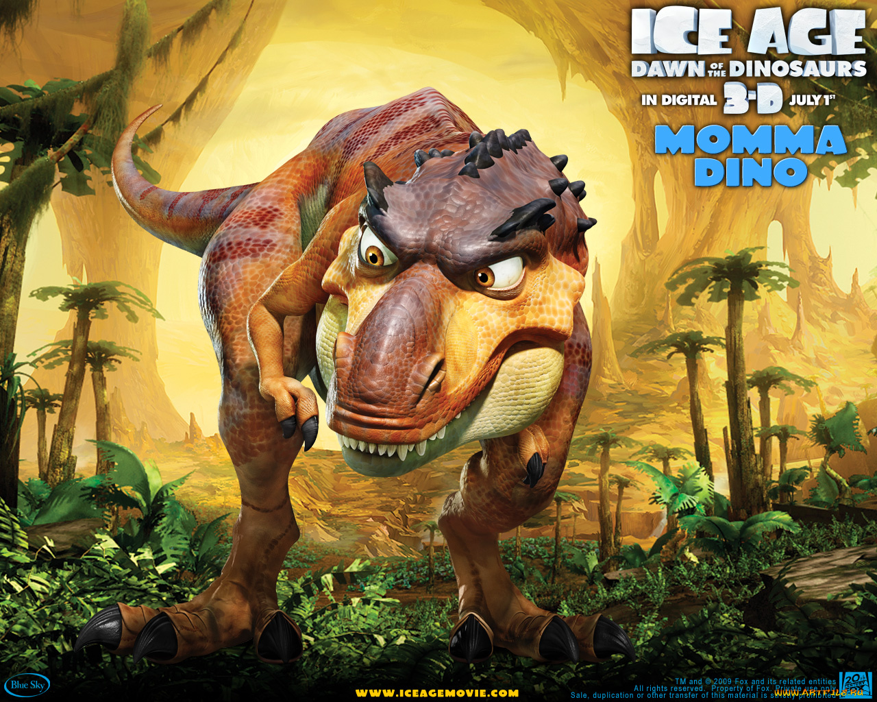 мультфильмы, ice, age, dawn, of, the, dinosaurs