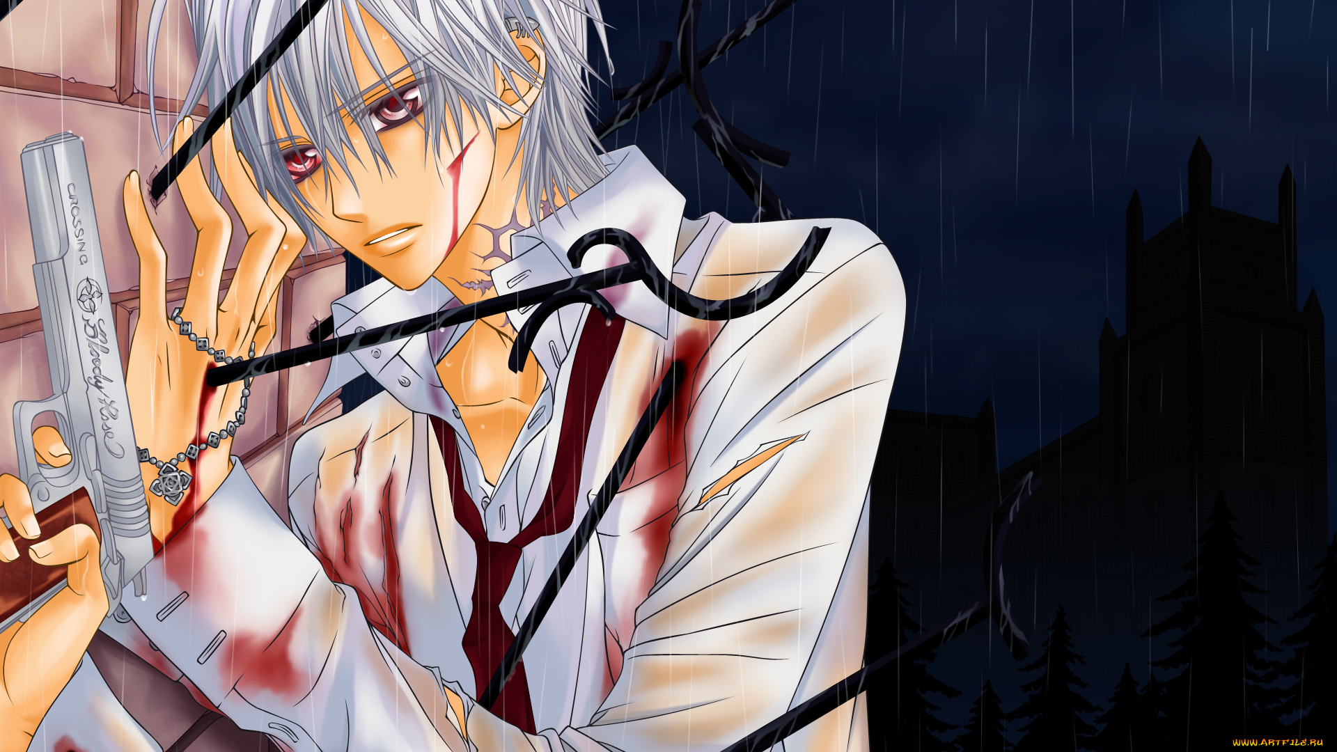 аниме, vampire, knight