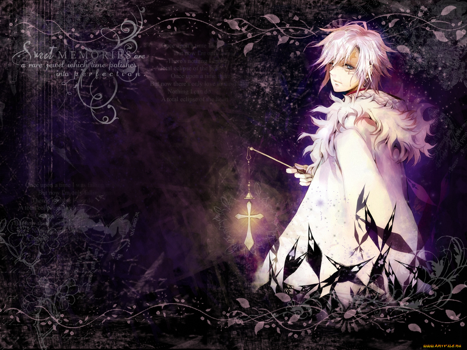 аниме, gray, man, allen