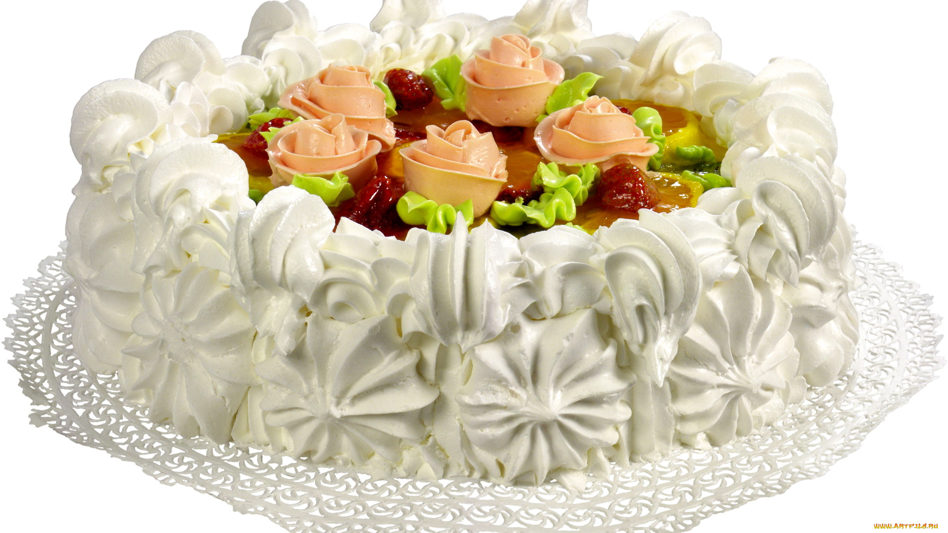 еда, пирожные, кексы, печенье, крем, цветы