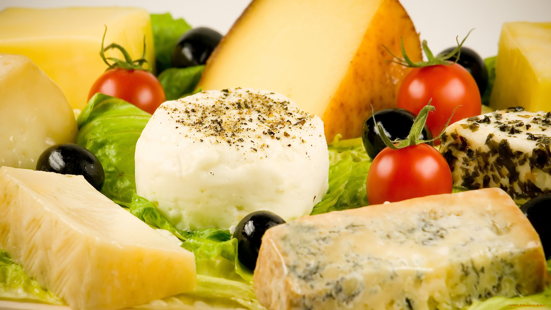 еда, сырные, изделия, оливки, помидоры, сыры, томаты