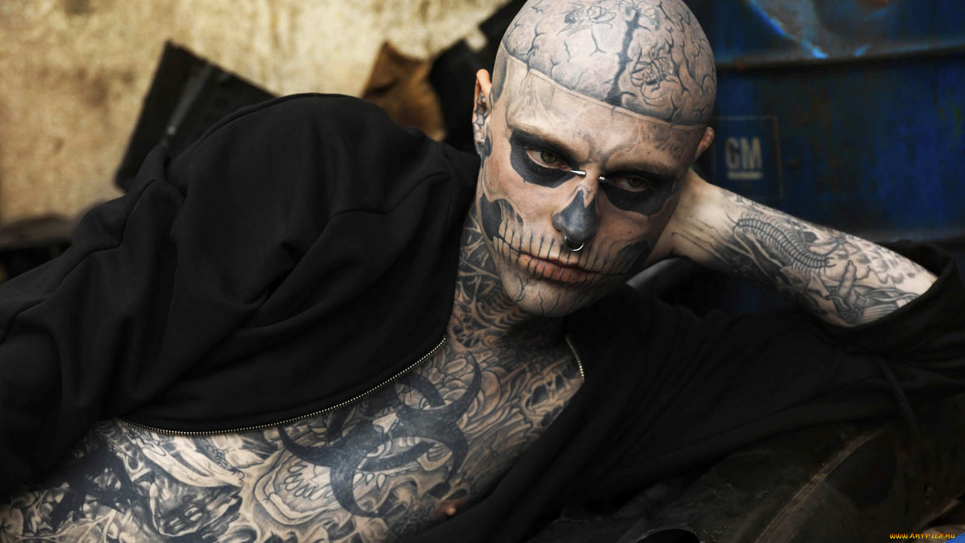 rick, genest, мужчины, rico, the, zombie, тату, boy