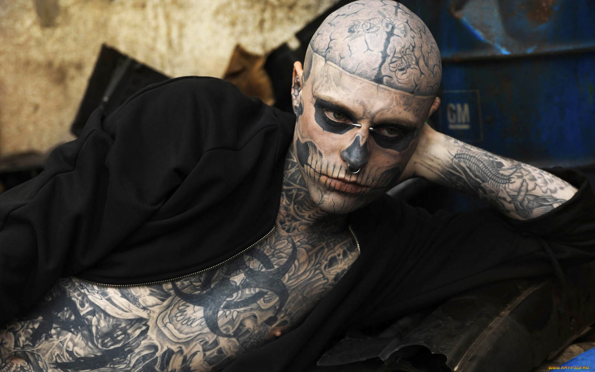 rick, genest, мужчины, rico, the, zombie, тату, boy