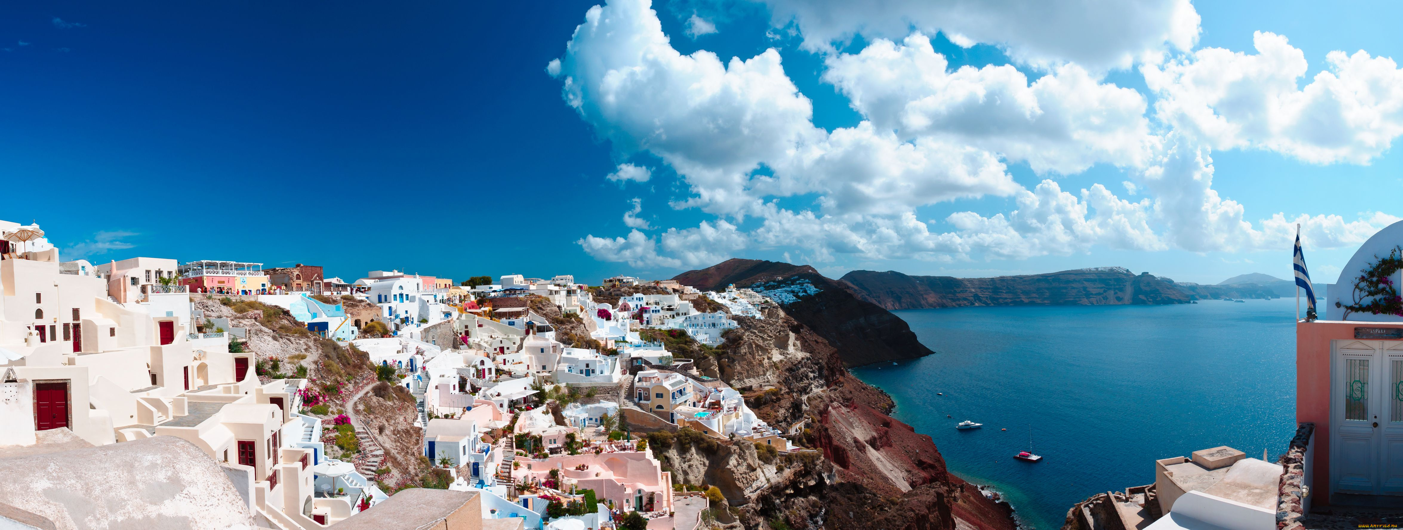 oia, santorini, greece, города, санторини, греция