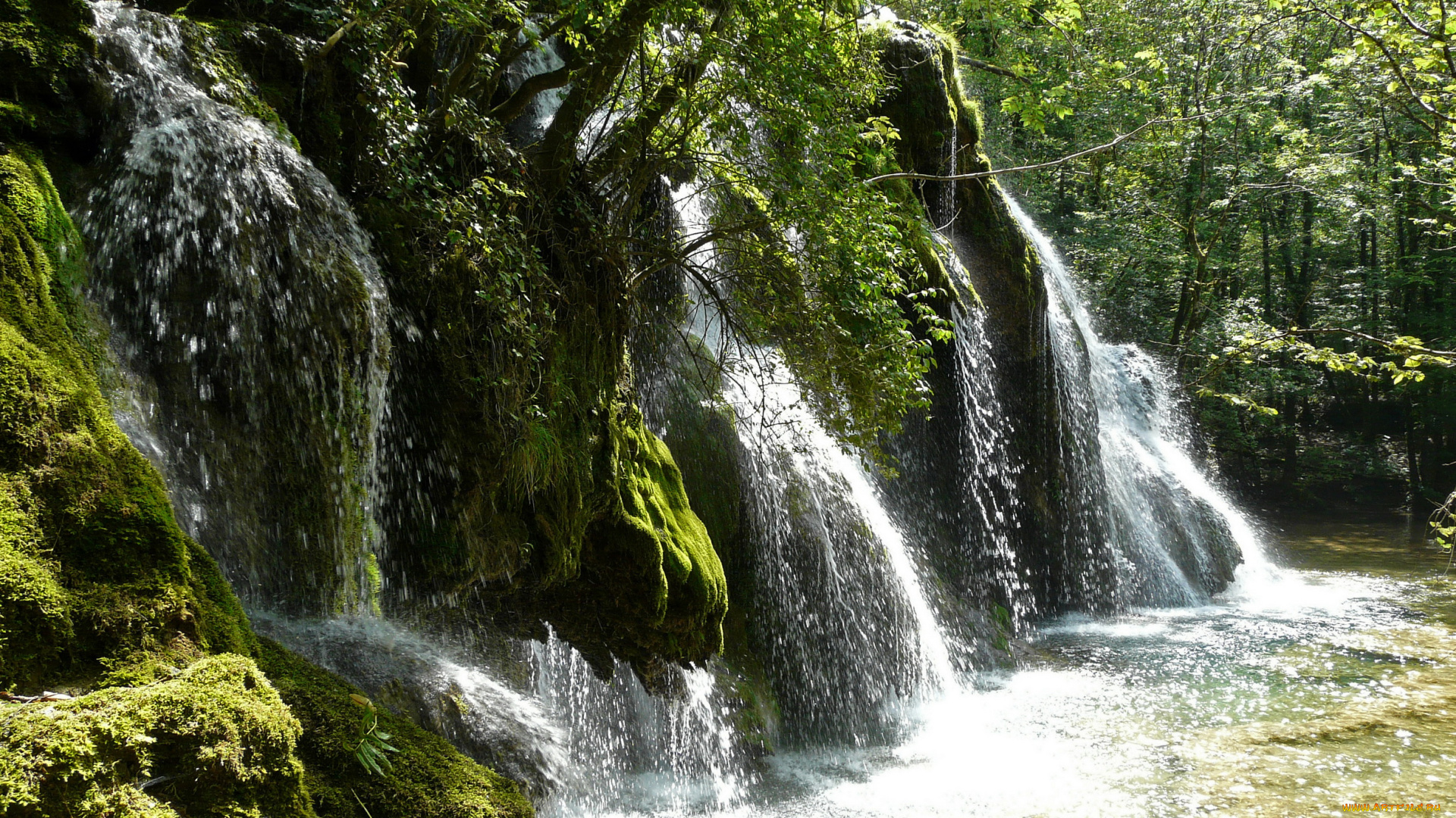 франция, франш, конте, cascades, des, tufs, природа, водопады, каскад, волопад